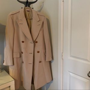 Classic Men’s Double Breasted Coat - Beige